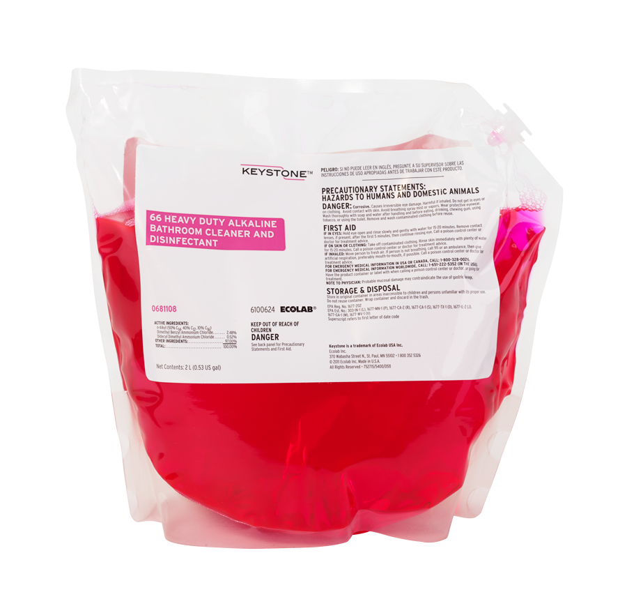 66 Heavy Duty Alkaline Bathroom Cleaner and Disinfectant (Keystone)