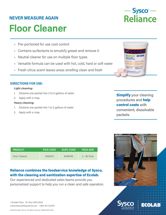 Reliance Floor Cleaner