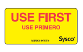 2 Dissolvable Sysco Label ESF