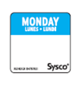 2 Dissolvable Sysco Label ESF