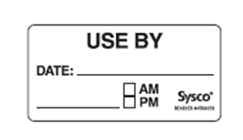 2 Dissolvable Sysco Label ESF