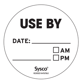 2 Dissolvable Sysco Label ESF