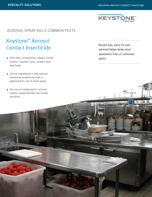 Keystone Aerosol Contact Insecticide Sell Sheet