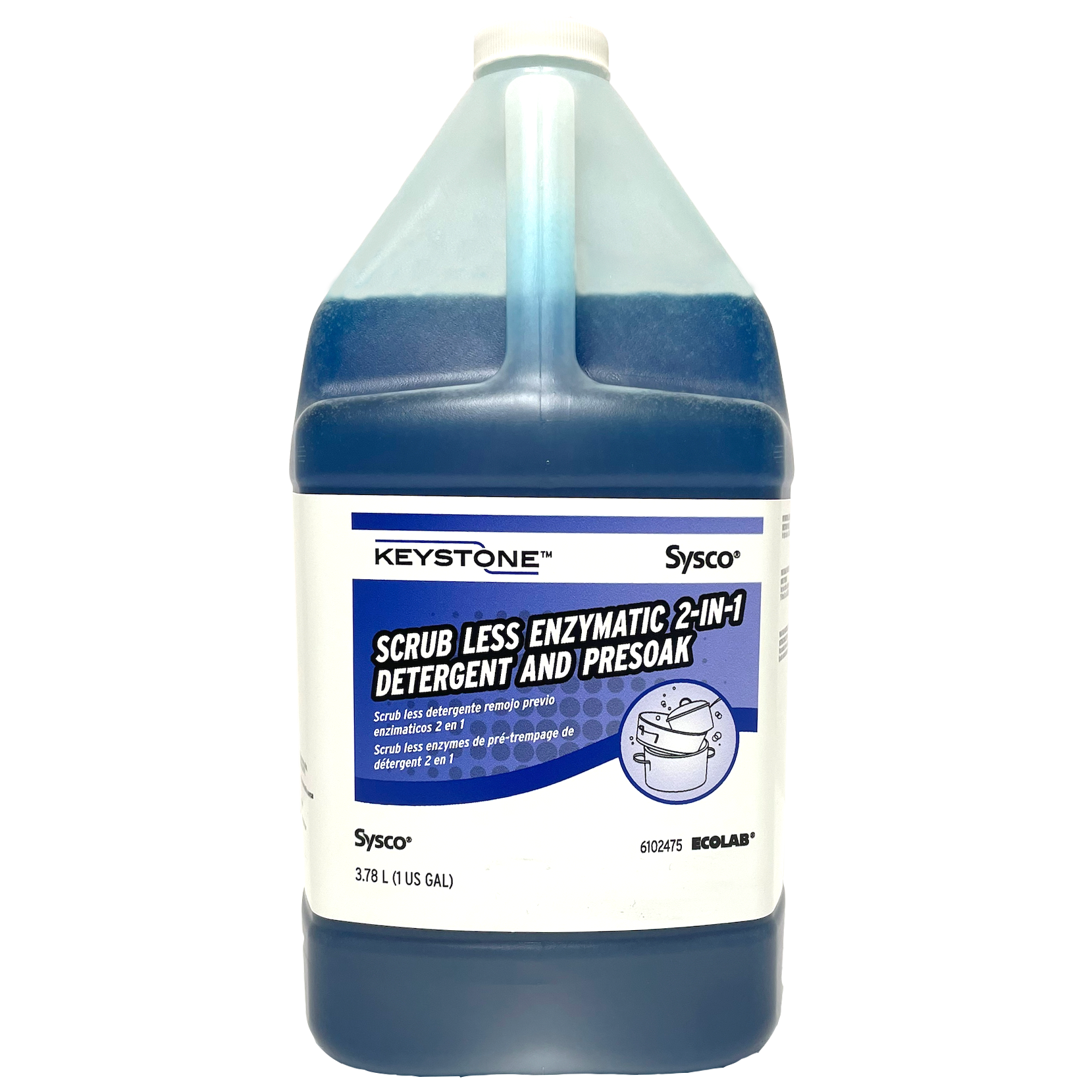 Keystone Scrub Less Enzymatic 2-in-1 Detergent and Presoak