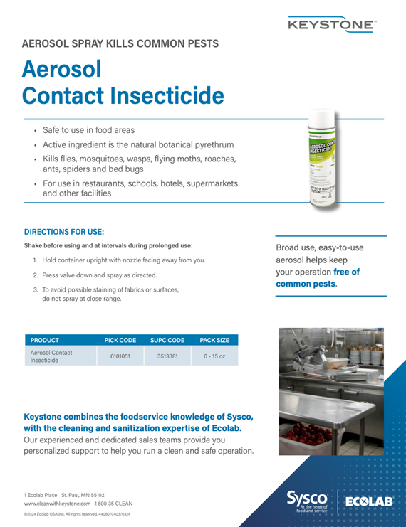 Keystone Aerosol Contact Insecticide
