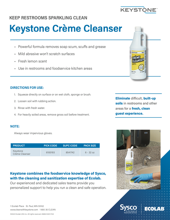 Keystone Crme Cleanser