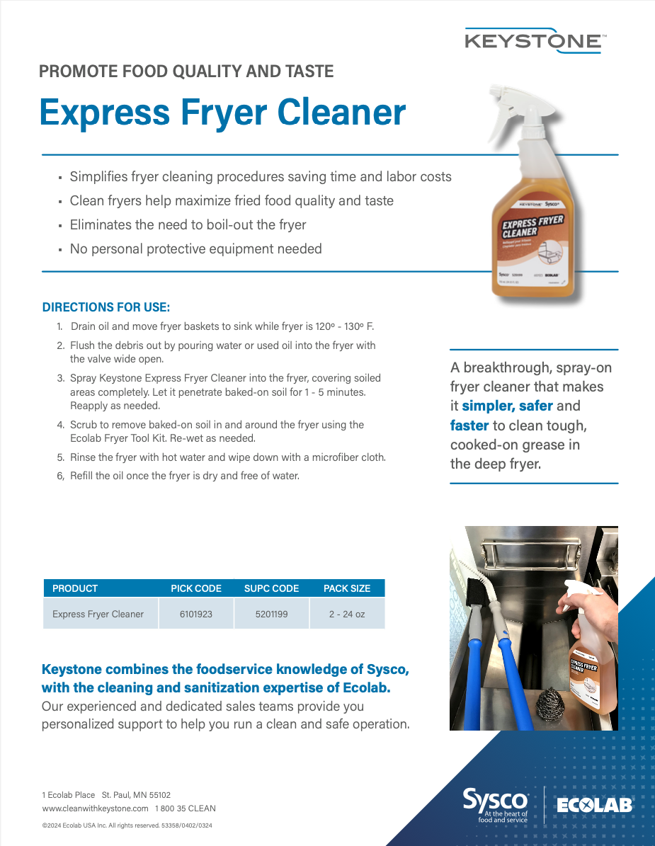 Keystone Fryer Cleaner