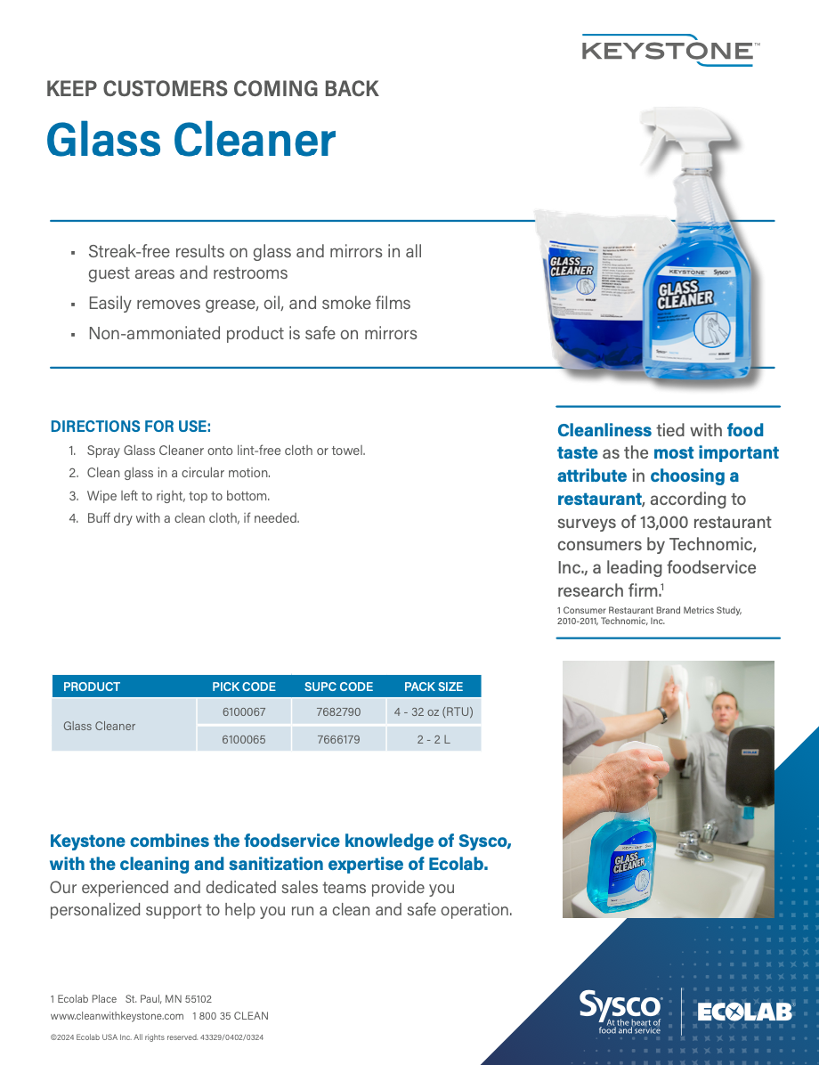 Keystone Glass Cleaner