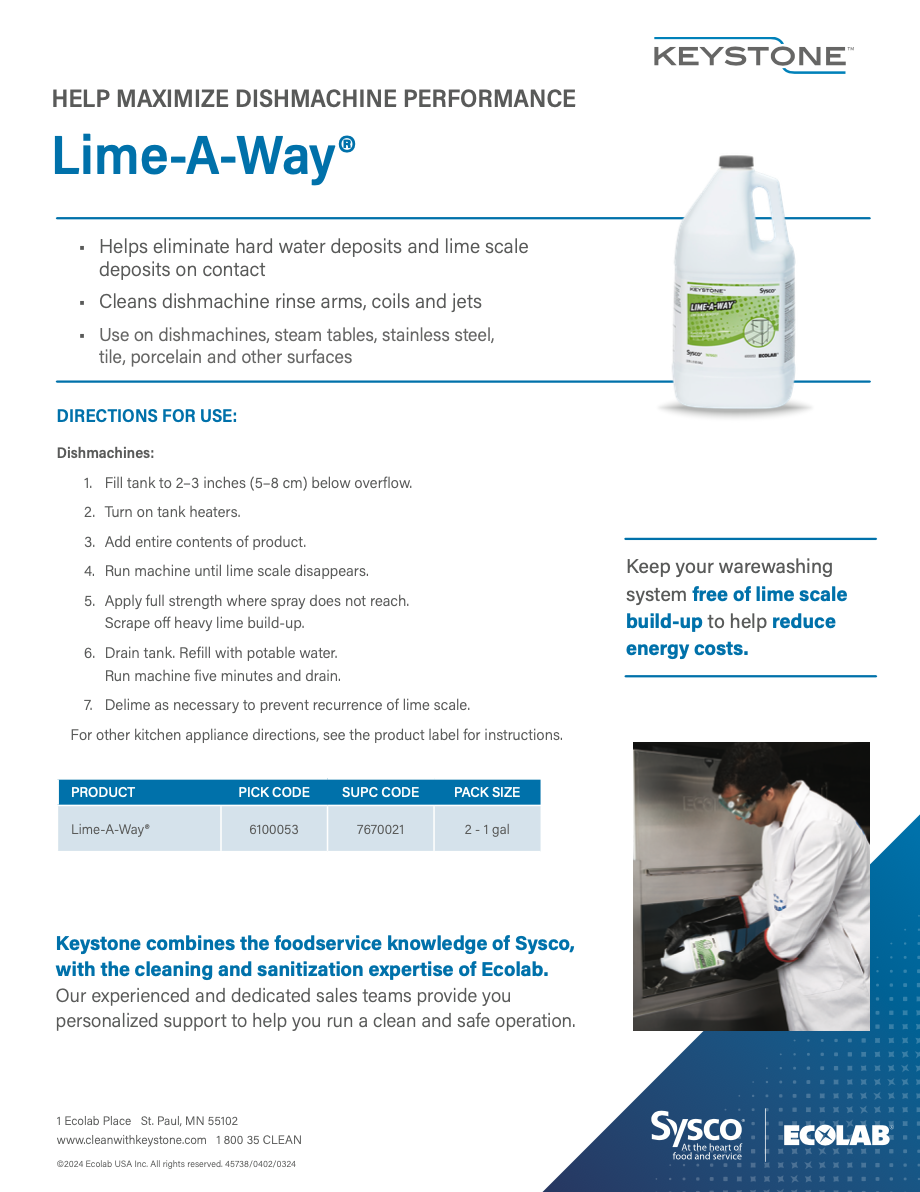 Keystone Lime A Way Lime Scale Remover