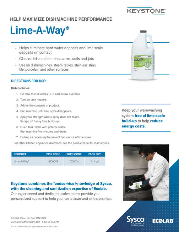 Keystone Lime A Way Lime Scale Remover